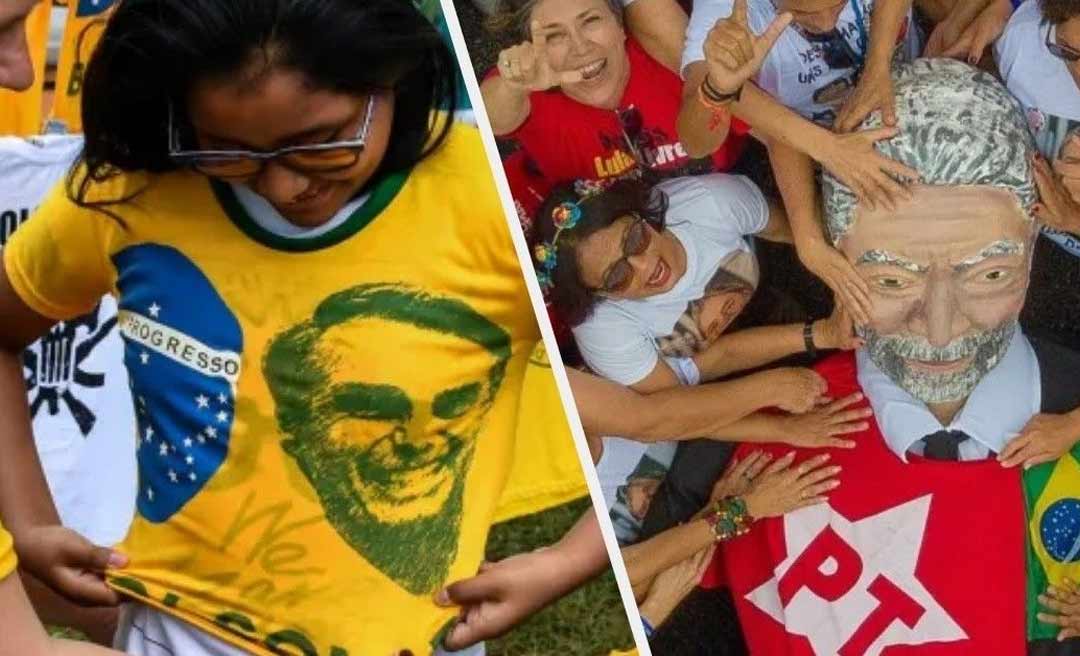 Bolsonaristas e lulistas do Acre vão às ruas praticamente no mesmo horário dia 7 de setembro