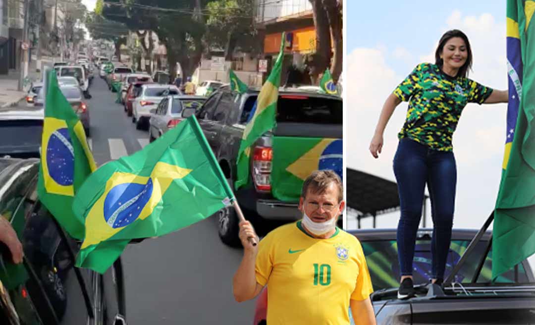 Ato pró-Bolsonaro desta terça foi o maior registrado no Acre a favor do presidente