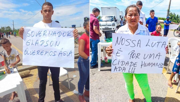 Manifestantes vão às ruas em Tarauacá contra Bolsonaro, Gladson e Maria Lucinéia