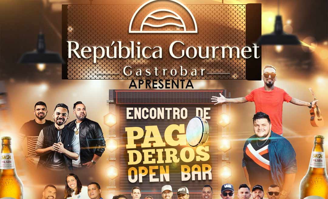 República Gastrobar vai realizar 5 horas de open bar no sábado ao som de muito samba e pagode