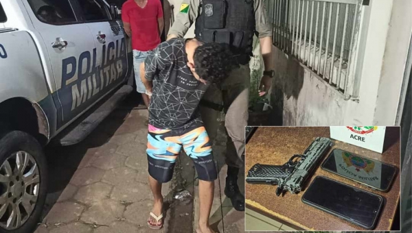 Criminosos roubam jovem no centro de Rio Branco, mas acabam presos