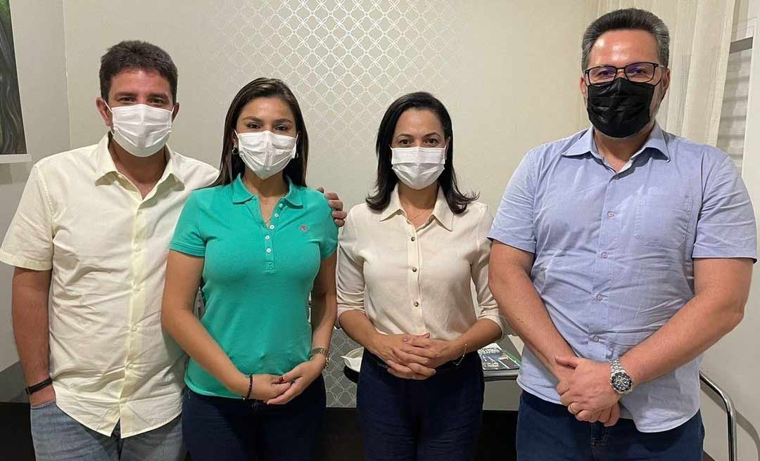 De olho na vaga ao Senado, Alan, Jéssica e Mailza têm encontro com Gladson e falam em alinhamento