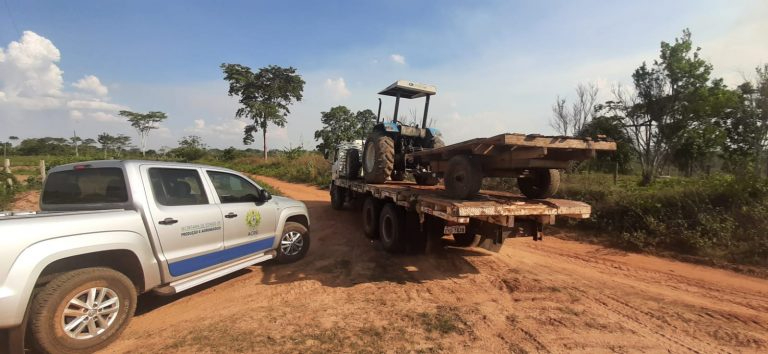 Mais de 100 máquinas do Estado que estavam sumidas foram recuperadas pela Polícia Civil em propriedades particulares no Acre