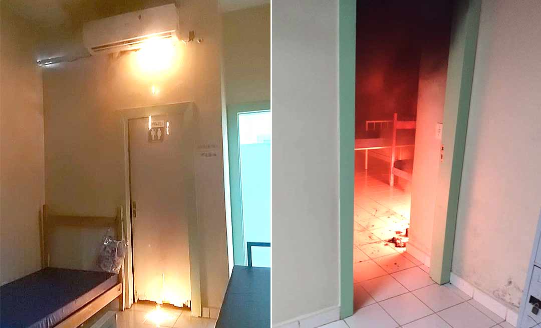 Incêndio destrói parte do repouso dos técnicos da UPA do 2º Distrito