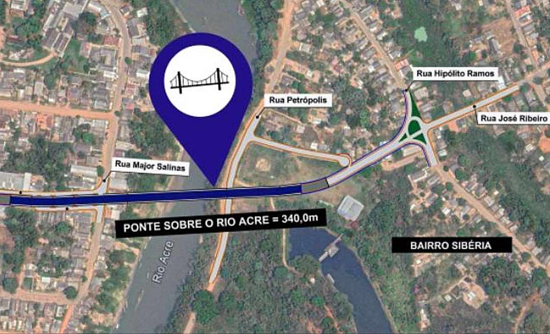 Aviso de licitação para a construção da Ponte do Sibéria em Xapuri é publicado e governo fala em iniciar a obra "em breve"