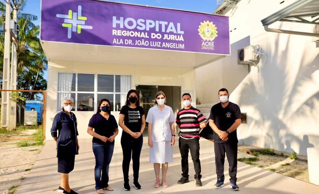 Jéssica Sales comemora instalação de tomógrafo no Hospital do Juruá