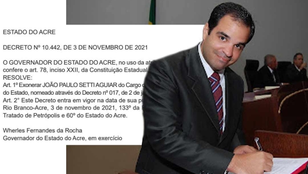 João Paulo Setti é exonerado do cargo de procurador-geral do Estado por Major Rocha