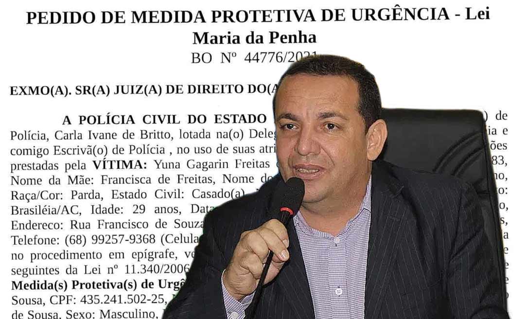 Vereador de Brasileia é acusado de agredir a esposa e chamá-la de “puta, vagabunda e gorda”; delegado pede medida protetiva