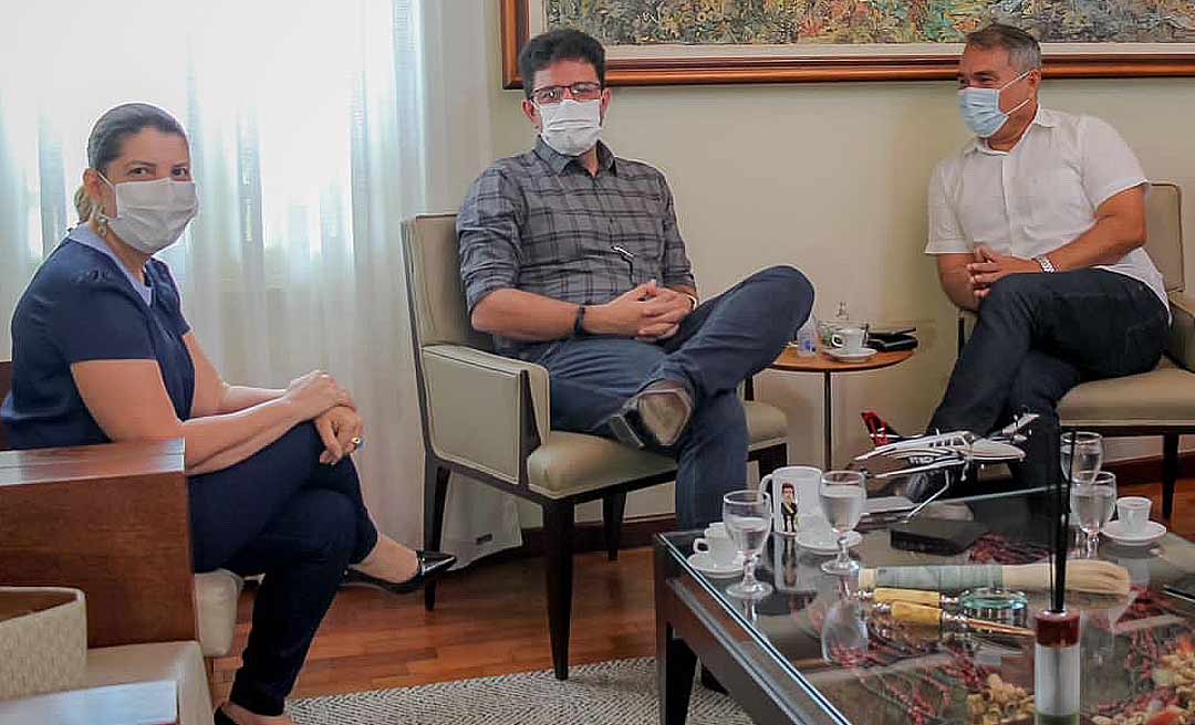 Degmar e Minoru são recebidos por Cameli no Palácio