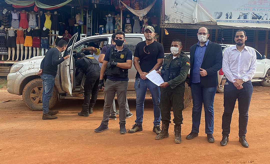 Em menos de 24 horas, Polícia Civil recupera caminhonete em território boliviano
