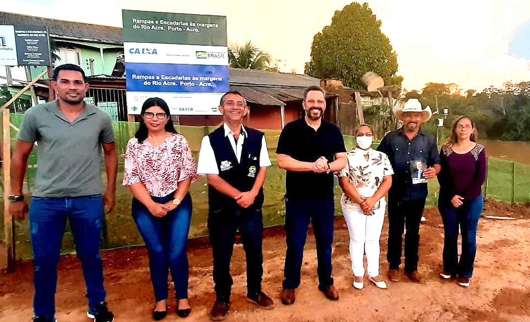 Com mais de R$ 2,5 milhões de emendas de Alan Rick, Deracre inicia obras dos portos de Sena Madureira e Porto Acre