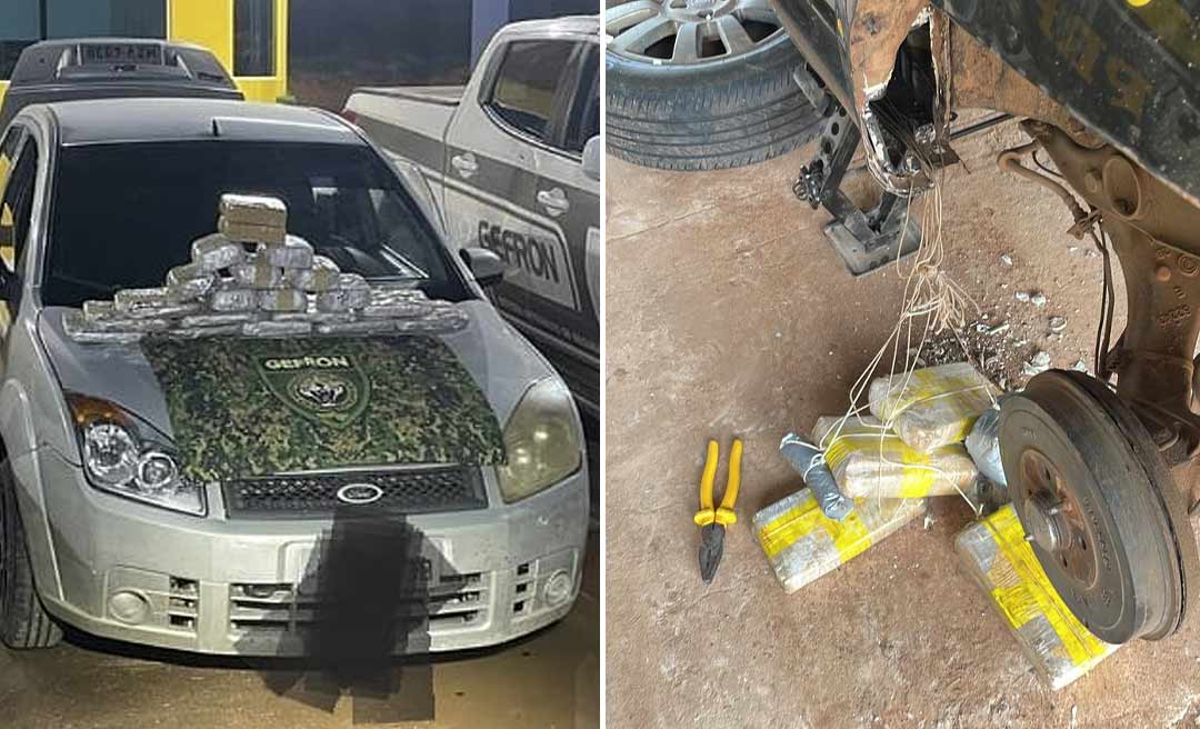 Agentes da PRF apreendem quase 50 quilos de drogas em Xapuri e Acrelândia no fim de semana