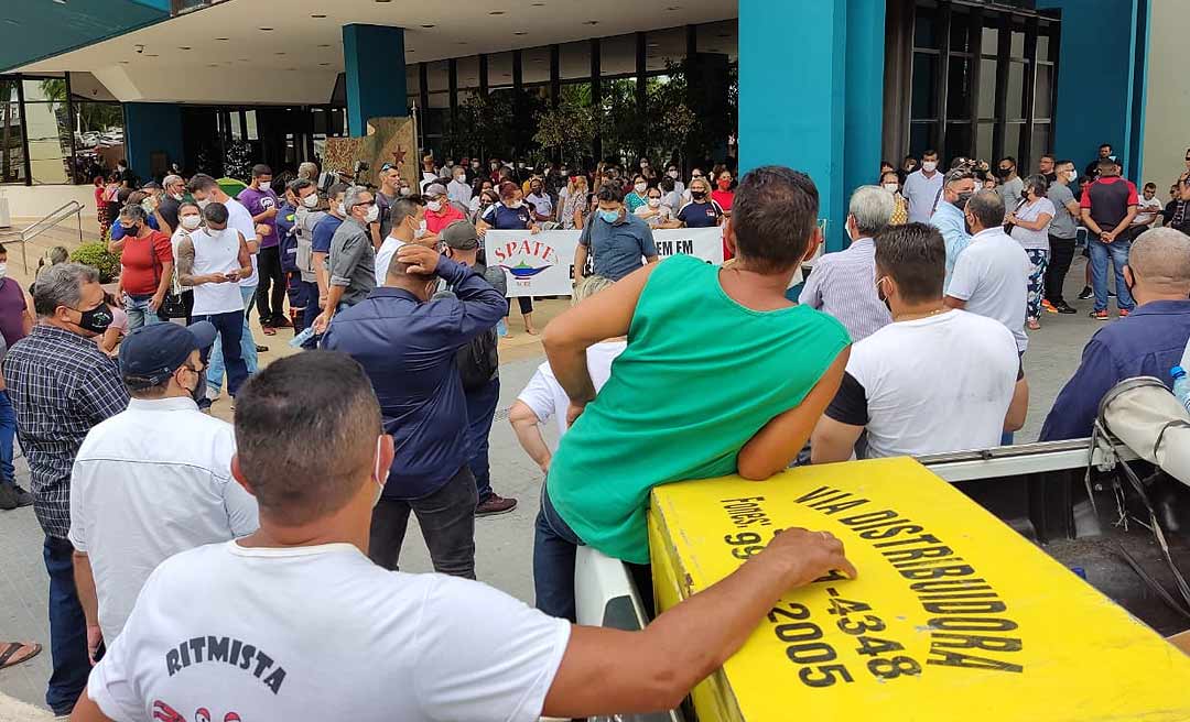 Rio Branco vive mais uma manhã de protestos da Saúde, Polícia Penal e cadastro de reserva da Polícia Civil
