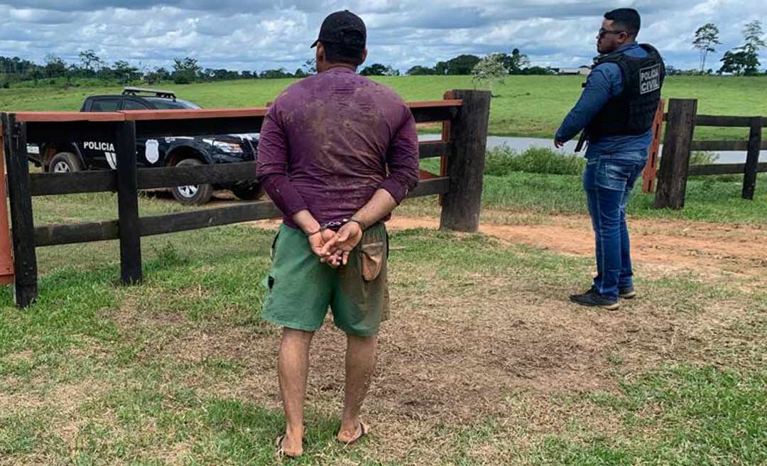 Acusado de tentativa de homicídio contra namorada do pai em colônia na Transacreana é preso
