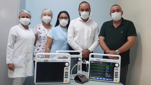 Com emenda de Alan Rick, Hospital do Idoso ganha novos monitores cardíacos.