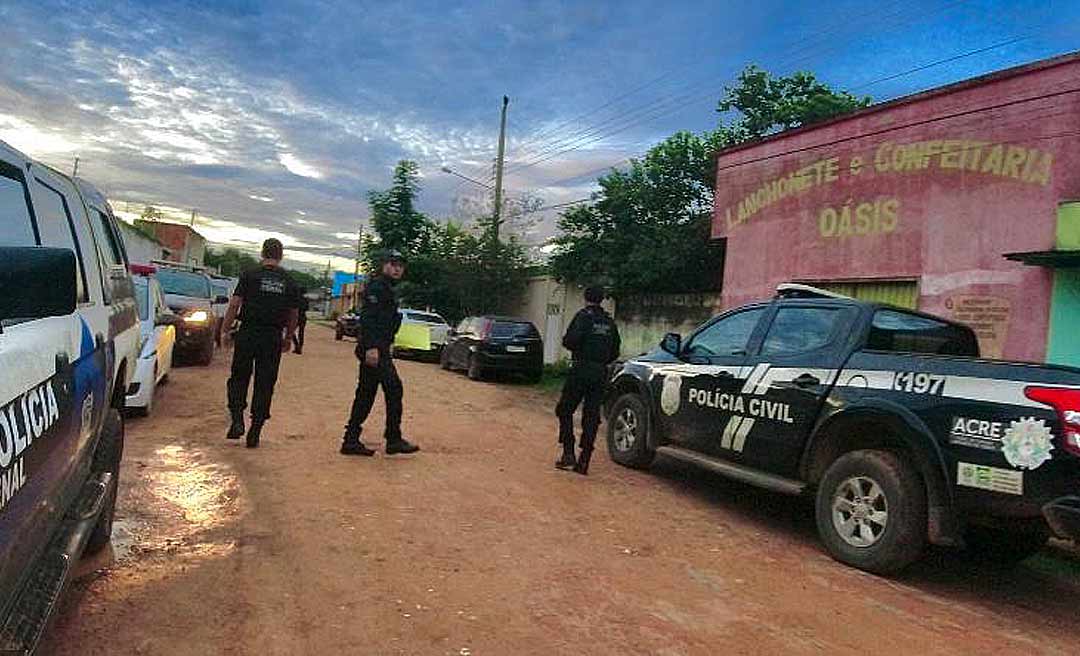 Forças de segurança cumprem onze mandados de busca e apreensão domiciliares em Feijó