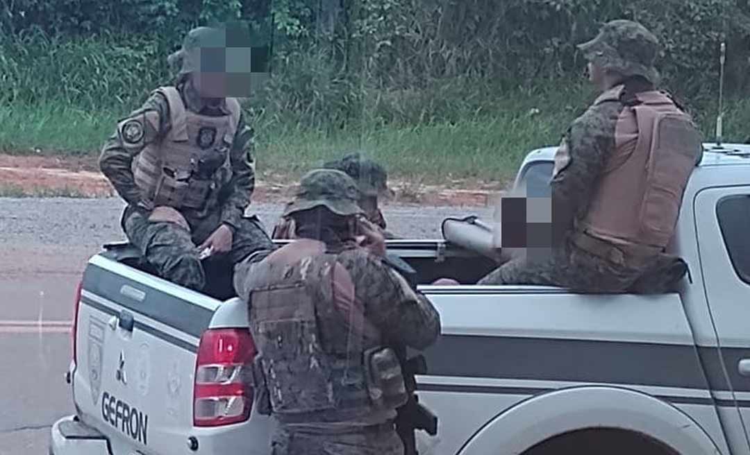 Equipe do Gefron prende um dos envolvidos em roubo de caminhonete em Xapuri