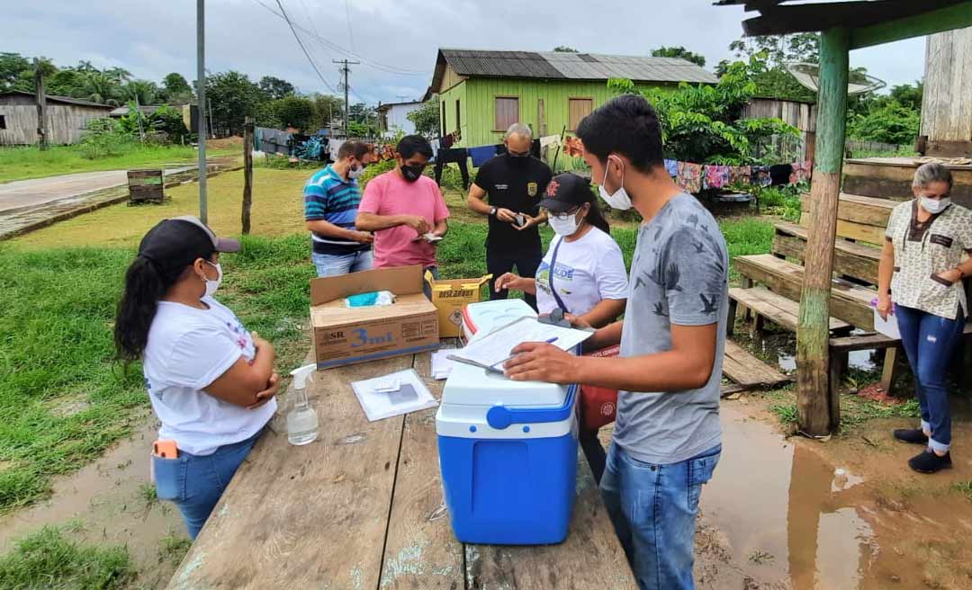 Campanha vacinal contra Covid-19 em comunidades inclui demais imunizantes de rotina
