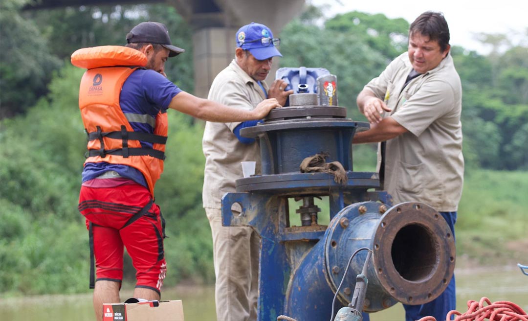 Com recursos próprios, governo manteve investimentos em melhorias dos serviços de água e esgoto de Rio Branco