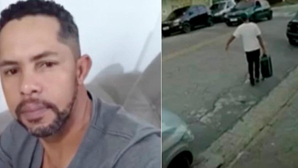 Homem mata, esquarteja esposa e coloca restos mortais em mala de mão