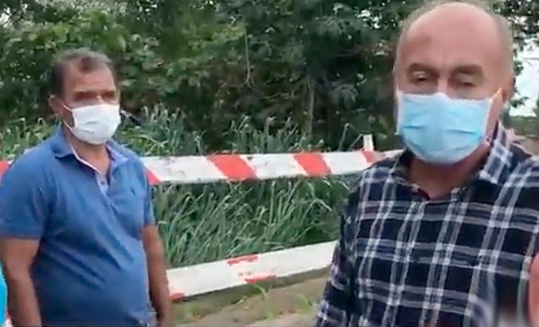 Tião Bocalom visita o São Francisco e garante obra para corrigir erosão na rua que liga ao Placas