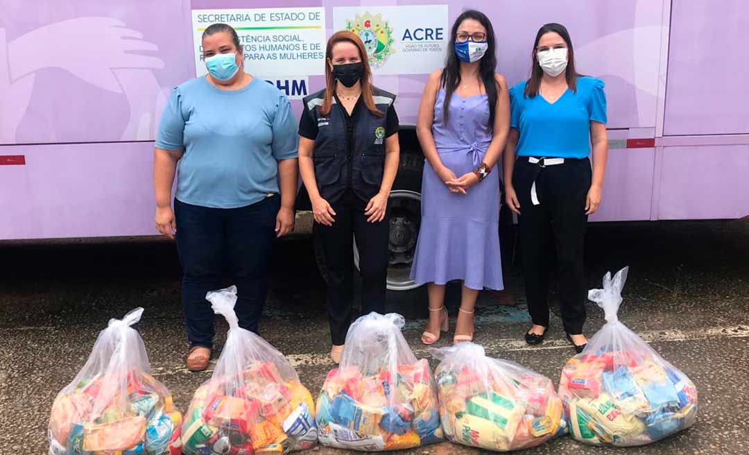 Secretaria de Assistência Social do governo do Acre beneficia Casa de Apoio Indígena com cestas básicas