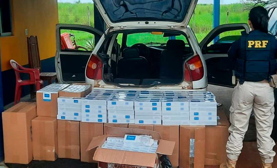 Operação da PRF apreende mais de 7 mil maços de cigarro contrabandeados