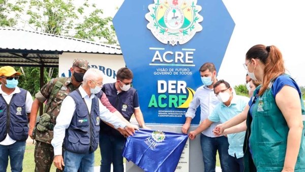 Estado entrega revitalização e iluminação do aeródromo de Marechal Thaumaturgo