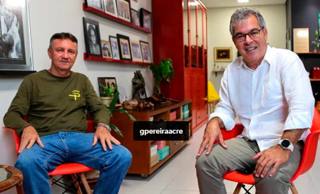 Jorge Viana recebe Geraldo Pereira, fala de amor pelo Acre e deixa no ar a possibilidade de disputar o Governo