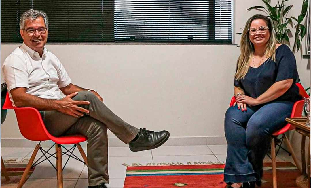 Jorge Viana tem reunião com Michelle Melo e fala em “bem comum” e “união”