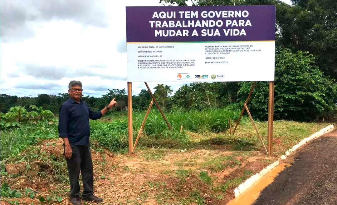 Deputado Antonio celebra a assinatura da ordem de serviço para construção da ponte do Sibéria