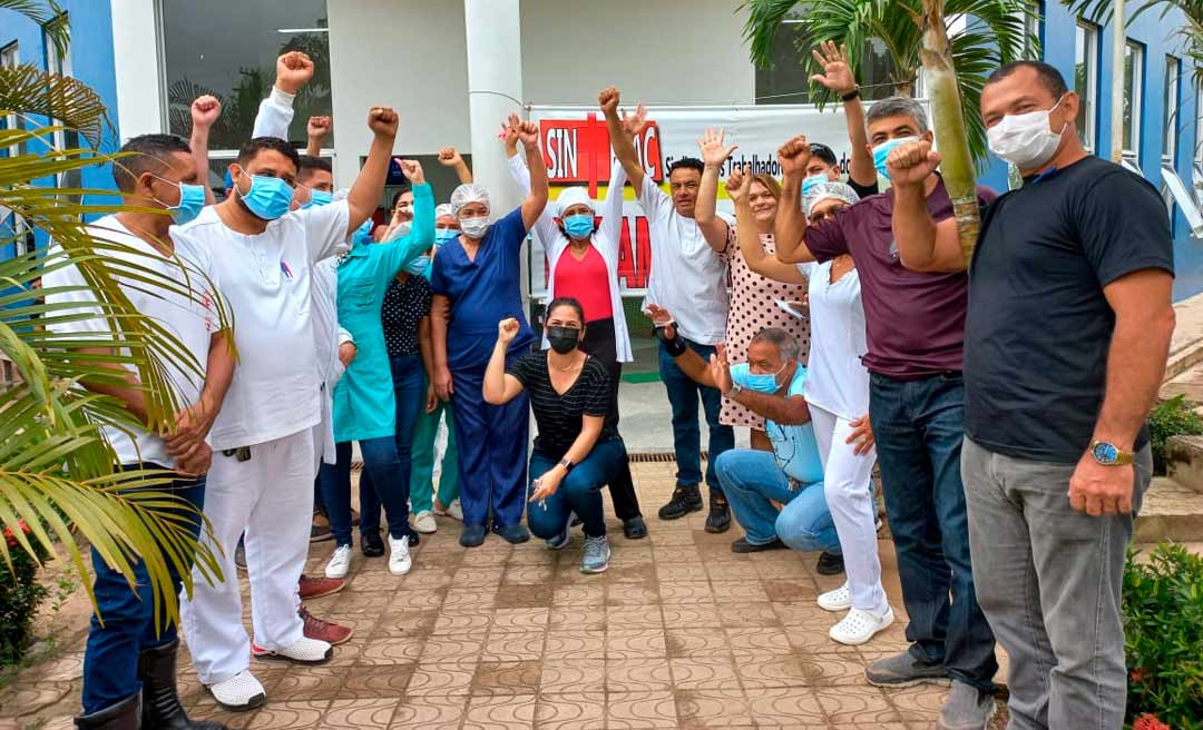 Saúde de Tarauacá para em adesão à greve neste Dia D em todo o Acre