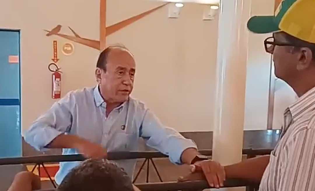 No Aeroporto de Rio Branco, prefeito Tião Bocalom diz que Bolsonaro “não esqueceu do Acre”