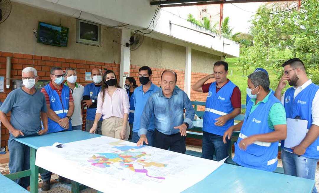 “A gente poder ter água nas torneiras 24 horas por dia”, diz Bocalom em visita ao Centro de Reservação do Saerb