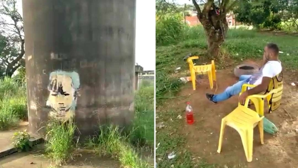 Mototaxistas fazem vaquinha para limpar área da caixa d’água do Esperança