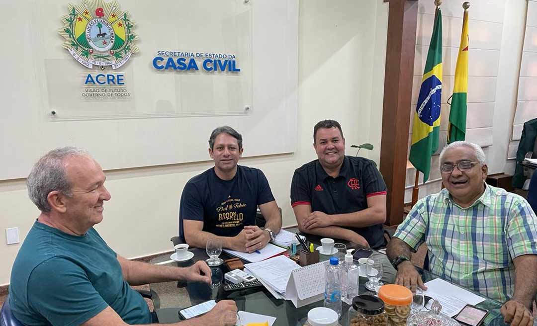 Dudé é recebido por Grandidier e vai compor a equipe de organização da Expoacre