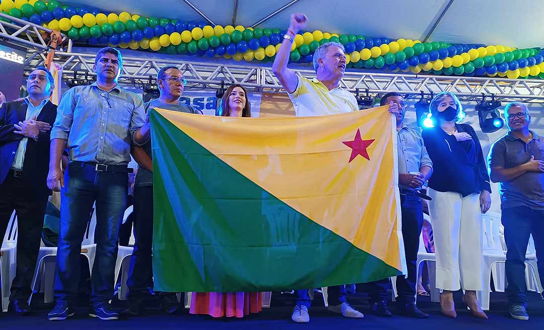 Acompanhado de militantes, Petecão diz em evento que “vai botar pra moer” nas eleições