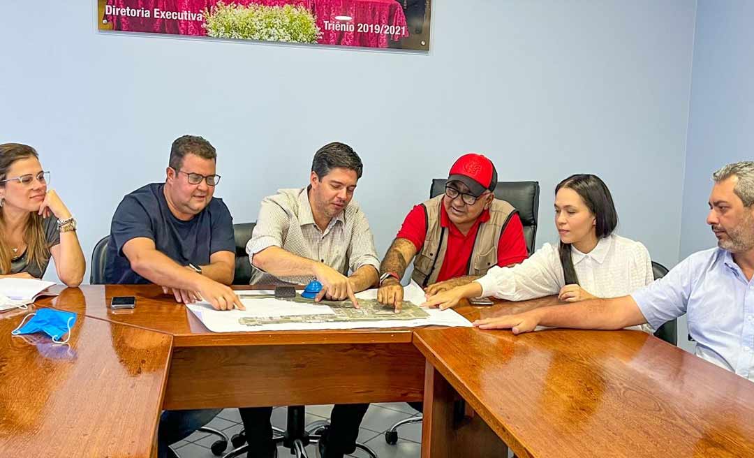 Com Roxinho e Dudé na mesa, governo e Acisa iniciam planejamento da Expoacre 2022