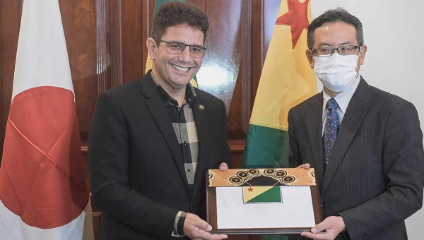 Ao cônsul-geral do Japão, governador defende maior integração do Acre com o país asiático