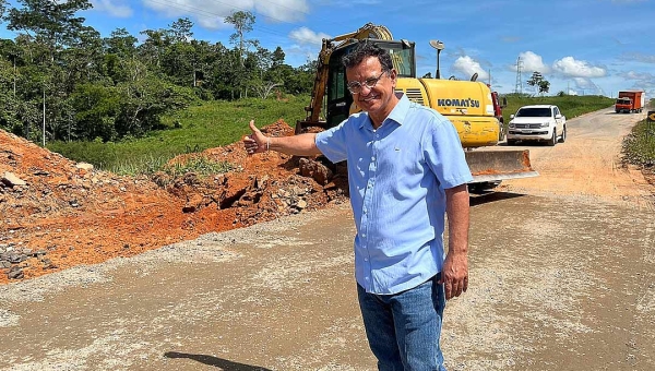 Recuperação da BR-364 começa a todo vapor e deputado Gonzaga comemora primeiros resultados