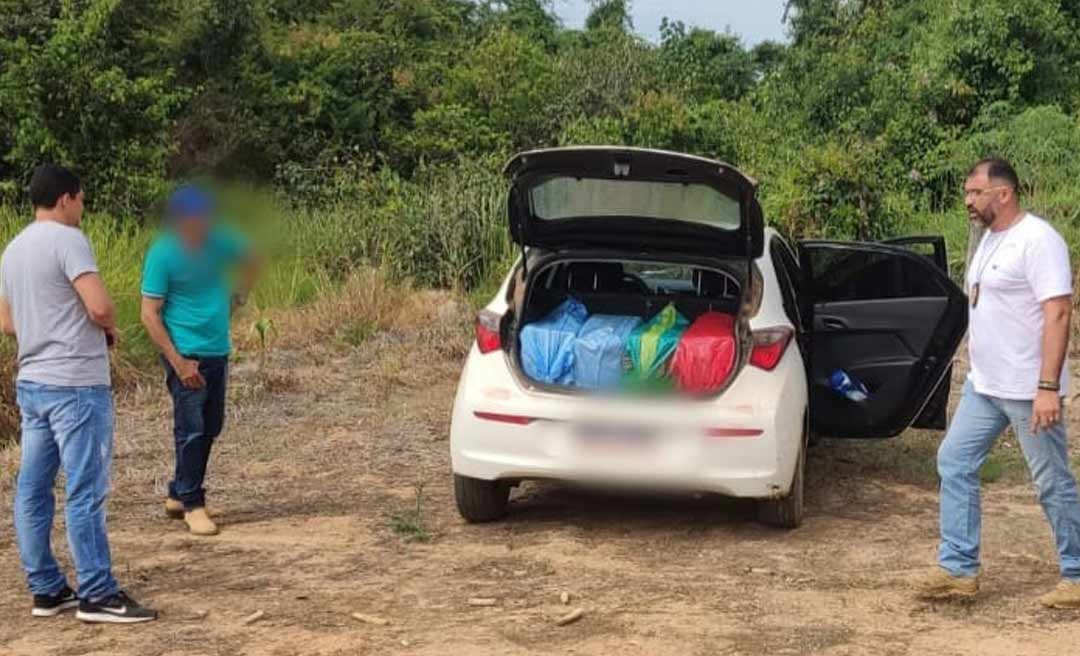 Em Xapuri, Polícia Civil apreende 200 pacotes de cigarros em veículo