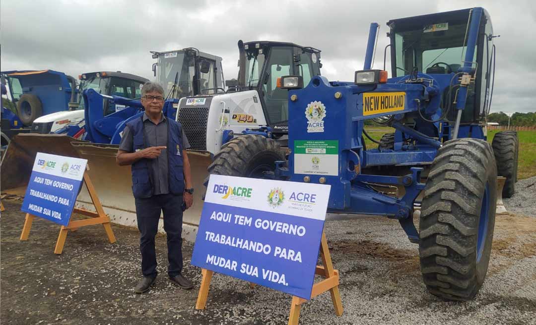 Deputado Antonio Pedro comemora a chegada de patrulha mecanizada em Xapuri