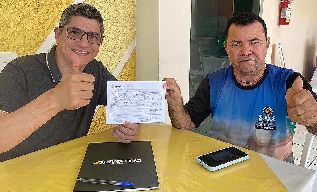 Chiquinho R7 se filia ao Podemos, de Fagner Calegário e Ney Amorim