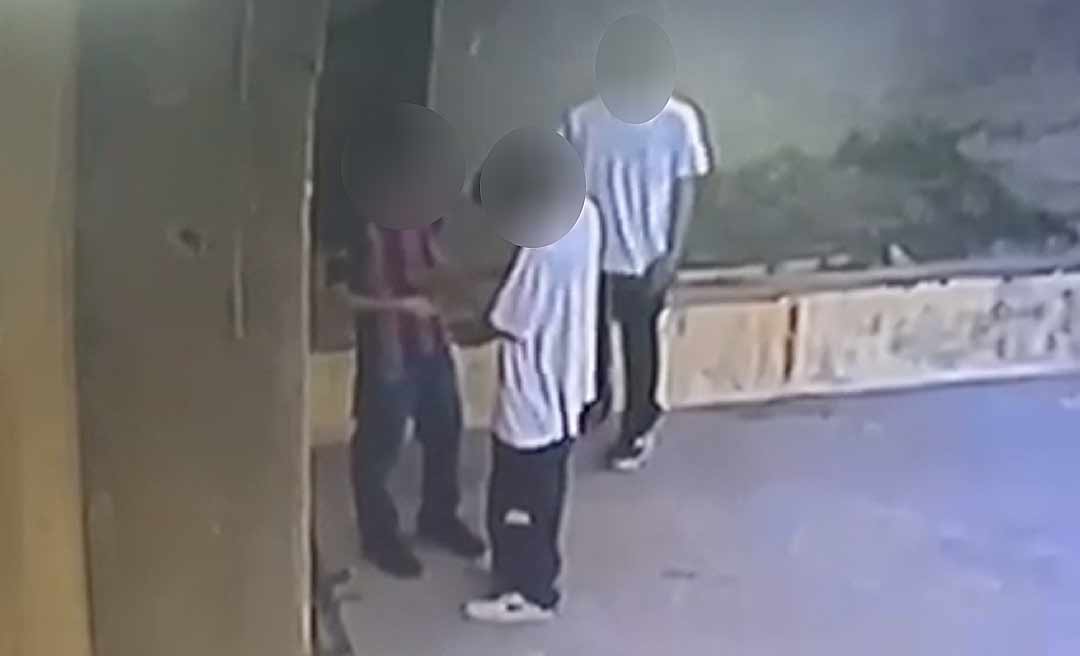 Sistema de segurança filma estudantes usando droga antes do horário de aula em Rio Branco