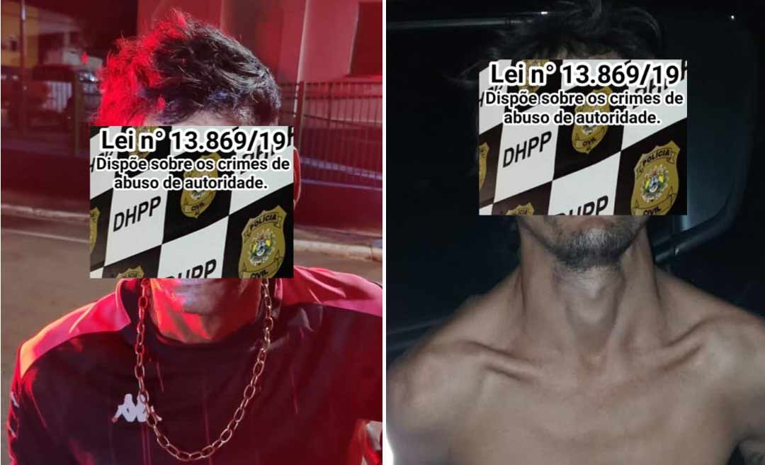 Dois homens acusados de tentativa de homicídio são presos em flagrante em Rio Branco