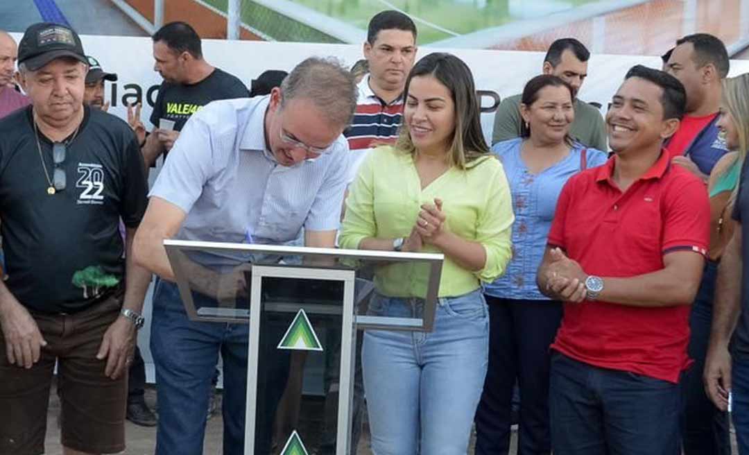 Leo de Brito assina ordem de serviço para início das obras de revitalização e ampliação do ginásio poliesportivo de Brasileia