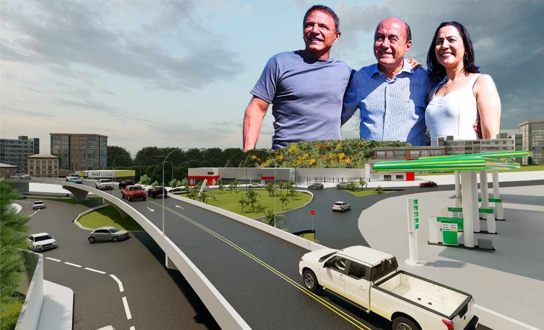 Bocalom lança pedra fundamental da obra do viaduto da rotatória da AABB que custará R$ 25 milhões