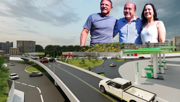 Bocalom lança pedra fundamental da obra do viaduto da rotatória da AABB que custará R$ 25 milhões