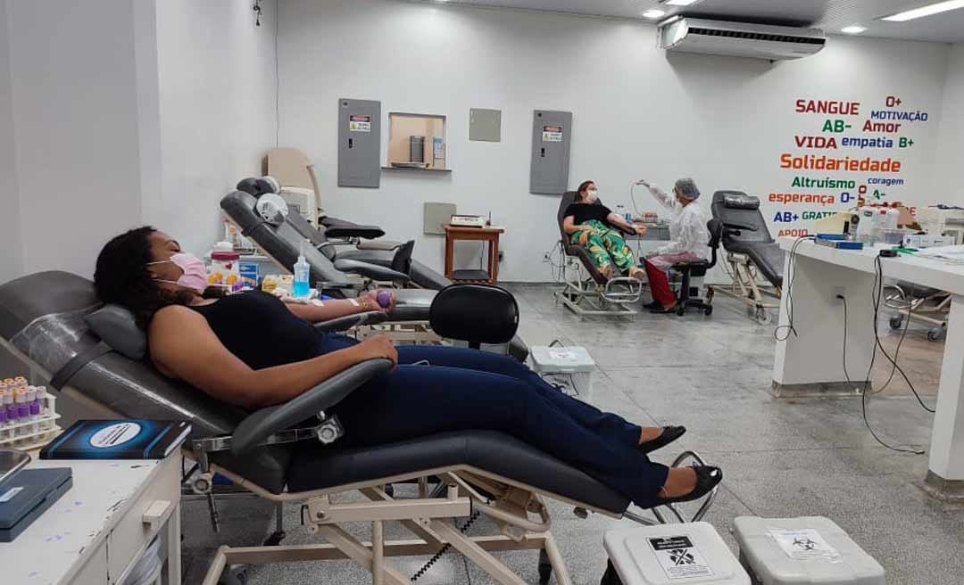 Hemoacre realiza campanha de doação em razão do aumento de casos de covid-19 e síndromes respiratórias 