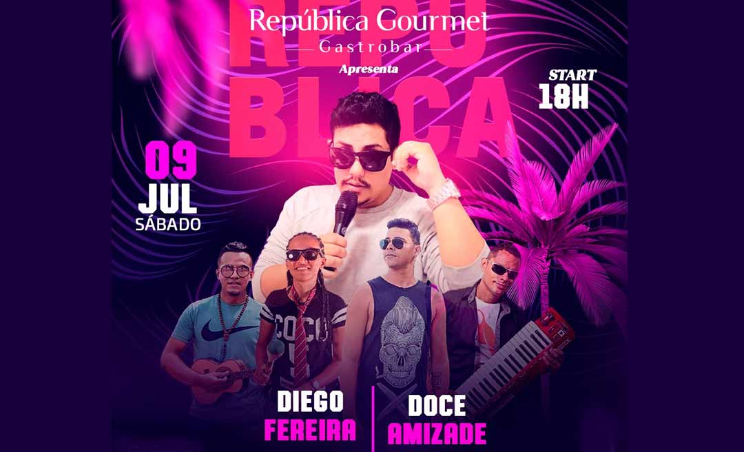 A melhor curtição de sábado é na República Gourmet Gastrobar a partir das 18 horas